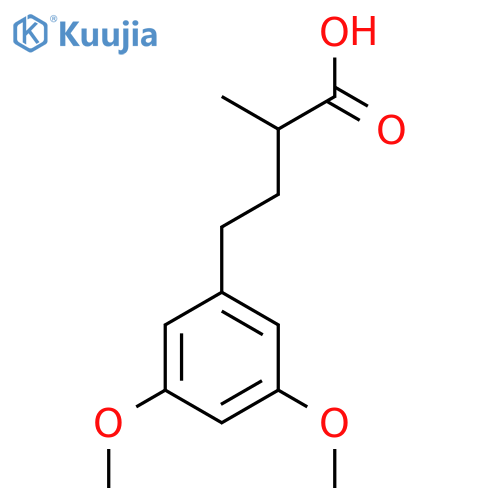 4-(3,5-dimethoxyphenyl)-2-methylbutanoic acid structure
