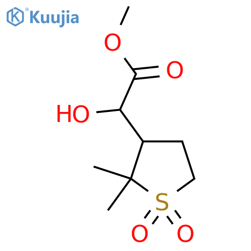 methyl 2-(2,2-dimethyl-1,1-dioxo-1lambda6-thiolan-3-yl)-2-hydroxyacetate structure
