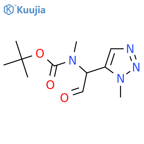 tert-butyl N-methyl-N-1-(1-methyl-1H-1,2,3-triazol-5-yl)-2-oxoethylcarbamate structure
