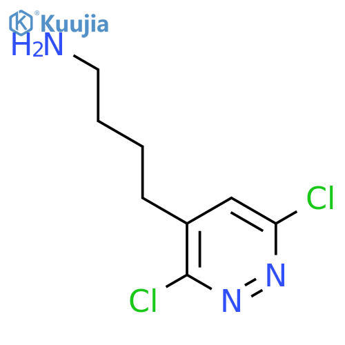 4-(3,6-dichloropyridazin-4-yl)butan-1-amine structure
