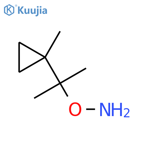 O-2-(1-methylcyclopropyl)propan-2-ylhydroxylamine structure