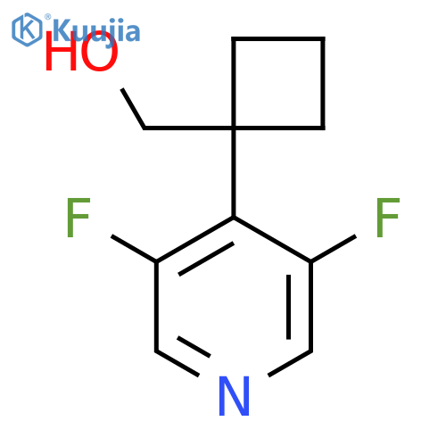 1-(3,5-difluoropyridin-4-yl)cyclobutylmethanol structure