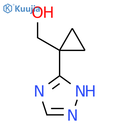 1-(1H-1,2,4-triazol-3-yl)cyclopropylmethanol structure