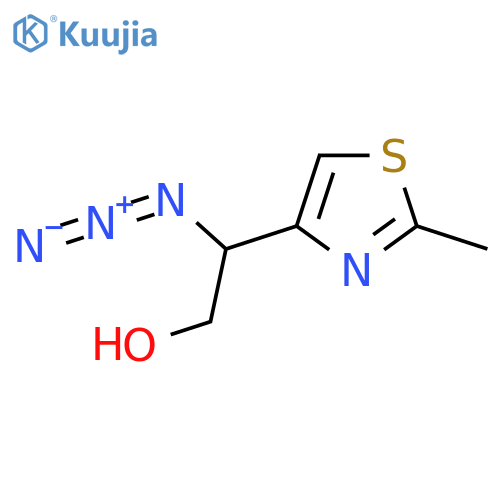 2-Azido-2-(2-methyl-1,3-thiazol-4-yl)ethan-1-ol structure