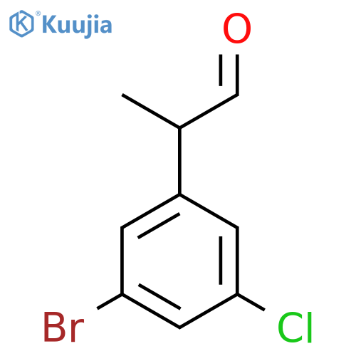 2-(3-bromo-5-chlorophenyl)propanal structure
