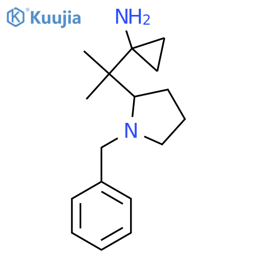 1-2-(1-benzylpyrrolidin-2-yl)propan-2-ylcyclopropan-1-amine structure