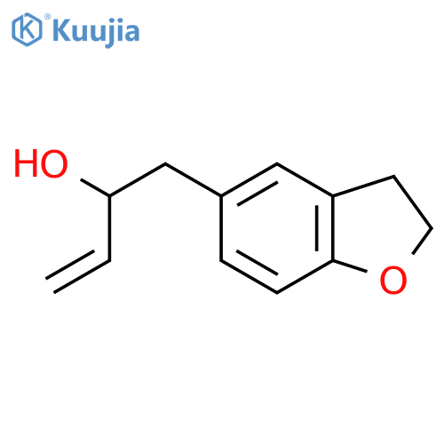 1-(2,3-dihydro-1-benzofuran-5-yl)but-3-en-2-ol structure