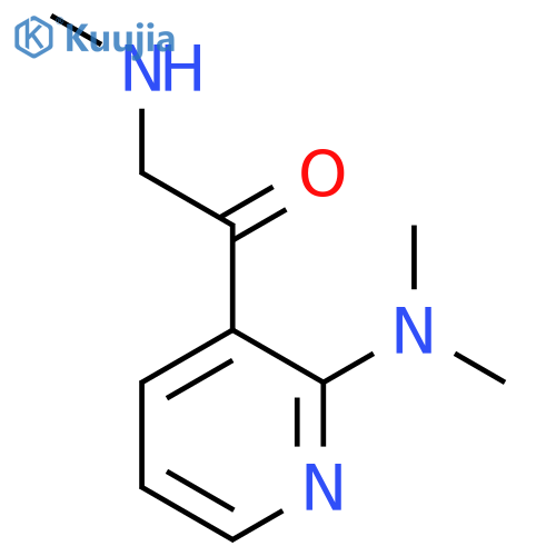 1-2-(dimethylamino)pyridin-3-yl-2-(methylamino)ethan-1-one structure