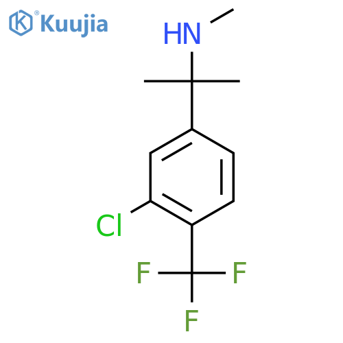 {2-3-chloro-4-(trifluoromethyl)phenylpropan-2-yl}(methyl)amine structure