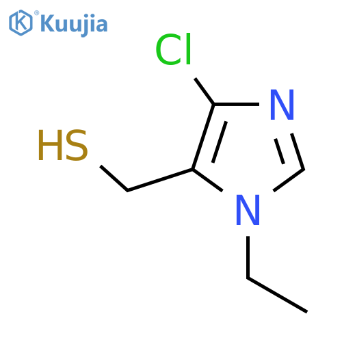 (4-chloro-1-ethyl-1H-imidazol-5-yl)methanethiol structure
