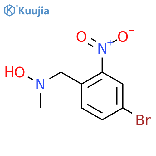 N-(4-bromo-2-nitrophenyl)methyl-N-methylhydroxylamine structure