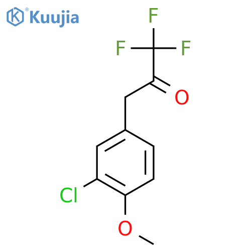 3-(3-chloro-4-methoxyphenyl)-1,1,1-trifluoropropan-2-one structure