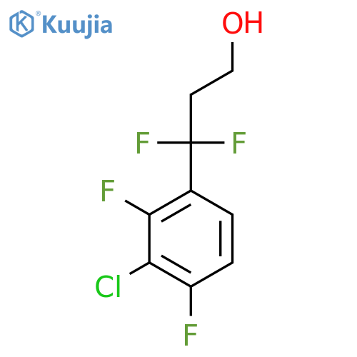 3-(3-chloro-2,4-difluorophenyl)-3,3-difluoropropan-1-ol structure