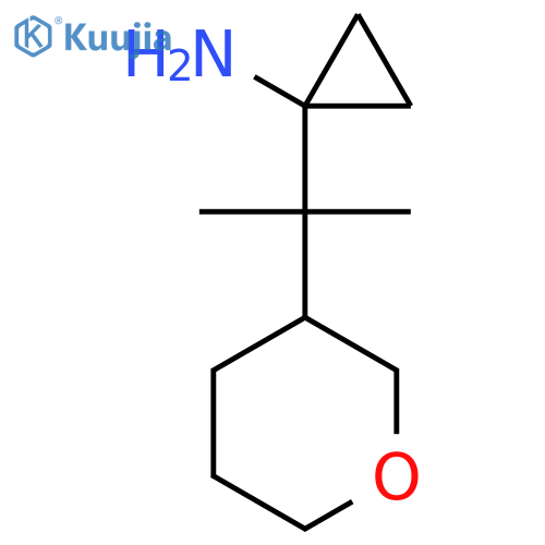 1-2-(oxan-3-yl)propan-2-ylcyclopropan-1-amine structure