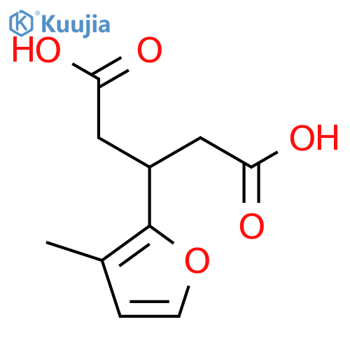 3-(3-methylfuran-2-yl)pentanedioic acid structure