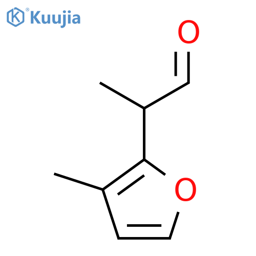 2-(3-methylfuran-2-yl)propanal structure
