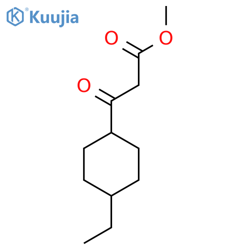 methyl 3-(4-ethylcyclohexyl)-3-oxopropanoate structure