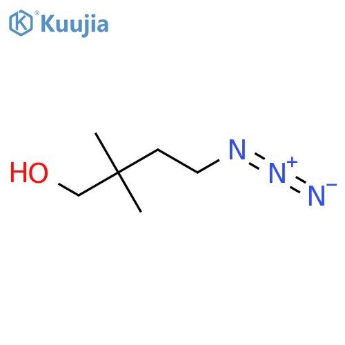 4-azido-2,2-dimethylbutan-1-ol structure