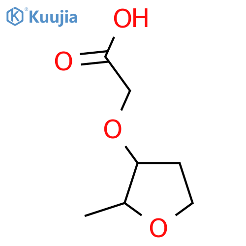 2-(2-methyloxolan-3-yl)oxyacetic acid structure