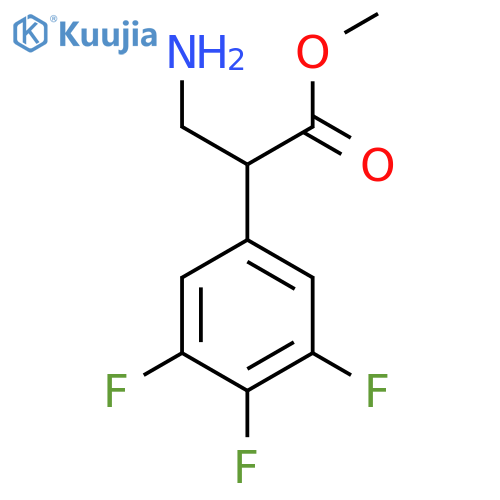 methyl 3-amino-2-(3,4,5-trifluorophenyl)propanoate structure