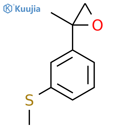 2-methyl-2-3-(methylsulfanyl)phenyloxirane structure