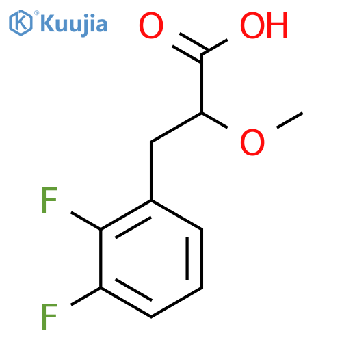 3-(2,3-difluorophenyl)-2-methoxypropanoic acid structure
