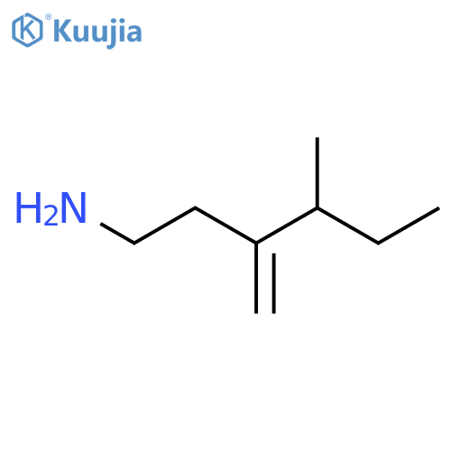 4-methyl-3-methylidenehexan-1-amine structure