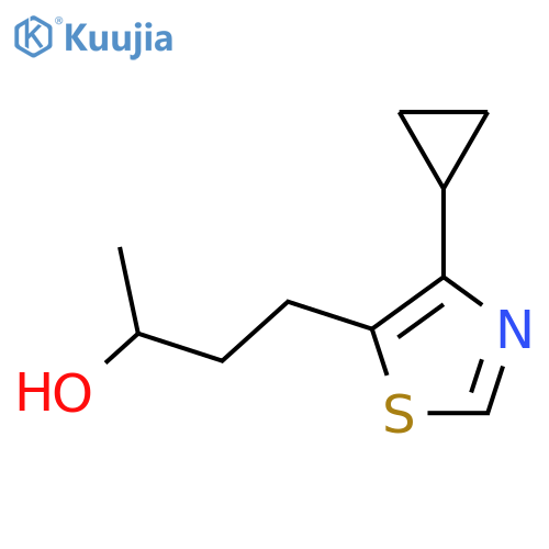 4-(4-cyclopropyl-1,3-thiazol-5-yl)butan-2-ol structure