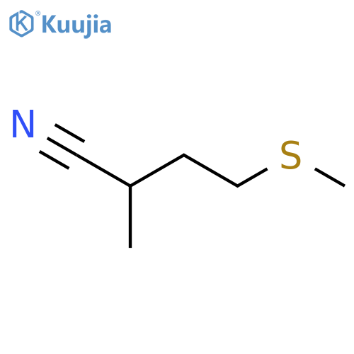 2-methyl-4-(methylsulfanyl)butanenitrile structure