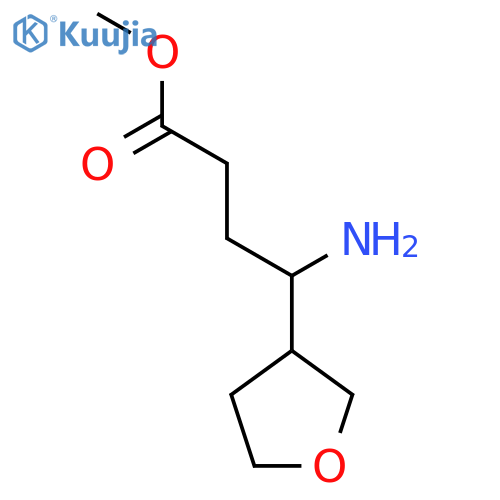 Methyl 4-amino-4-(oxolan-3-yl)butanoate structure