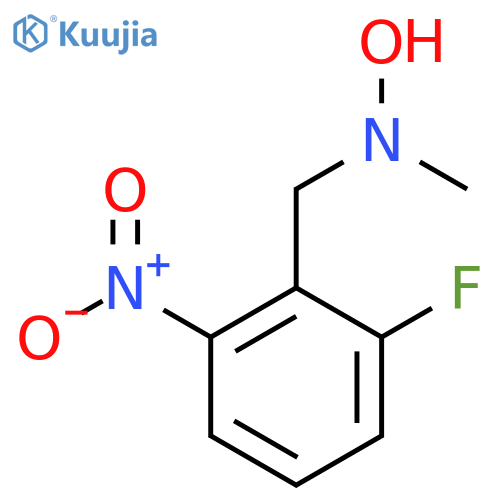 N-(2-fluoro-6-nitrophenyl)methyl-N-methylhydroxylamine structure