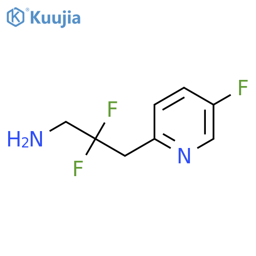 2,2-difluoro-3-(5-fluoropyridin-2-yl)propan-1-amine structure