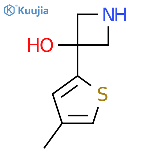 3-(4-methylthiophen-2-yl)azetidin-3-ol structure