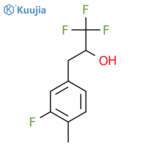 1,1,1-trifluoro-3-(3-fluoro-4-methylphenyl)propan-2-ol structure