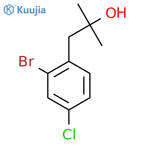 1-(2-bromo-4-chlorophenyl)-2-methylpropan-2-ol structure