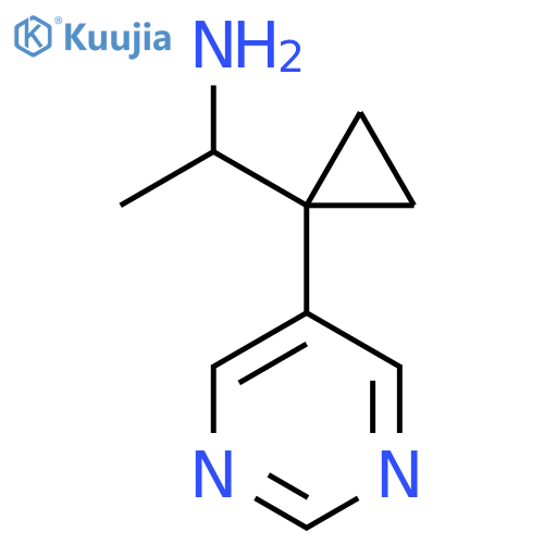 1-1-(pyrimidin-5-yl)cyclopropylethan-1-amine structure