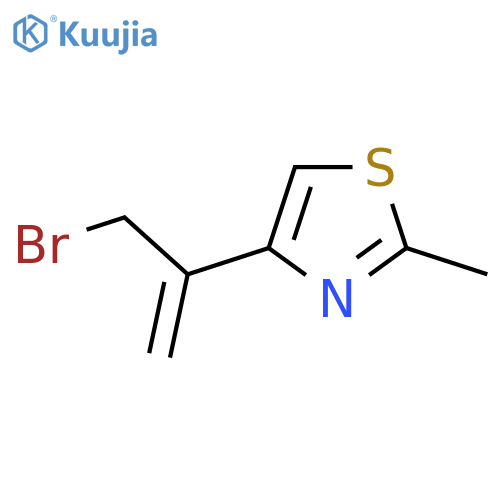 4-(3-bromoprop-1-en-2-yl)-2-methyl-1,3-thiazole structure