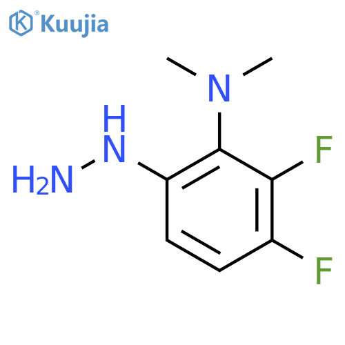2,3-difluoro-6-hydrazinyl-N,N-dimethylaniline structure