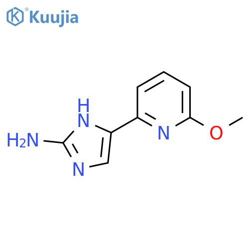 5-(6-methoxypyridin-2-yl)-1H-imidazol-2-amine structure