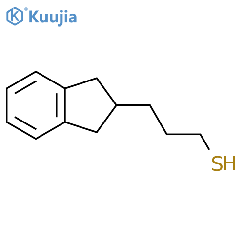 3-(2,3-dihydro-1H-inden-2-yl)propane-1-thiol structure