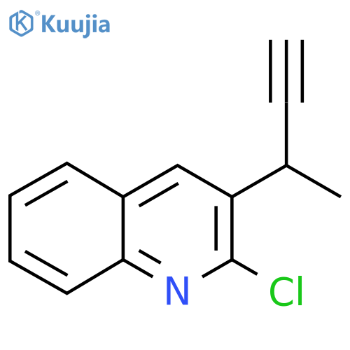 3-(but-3-yn-2-yl)-2-chloroquinoline structure
