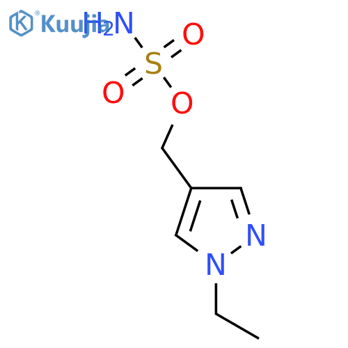 (1-ethyl-1H-pyrazol-4-yl)methyl sulfamate structure