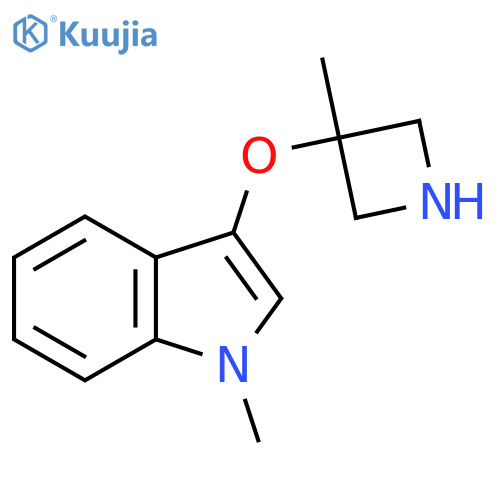 1-methyl-3-(3-methylazetidin-3-yl)oxy-1H-indole structure