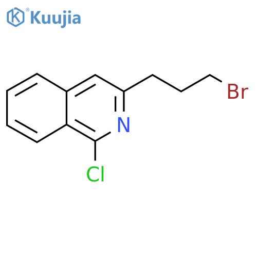3-(3-bromopropyl)-1-chloroisoquinoline structure