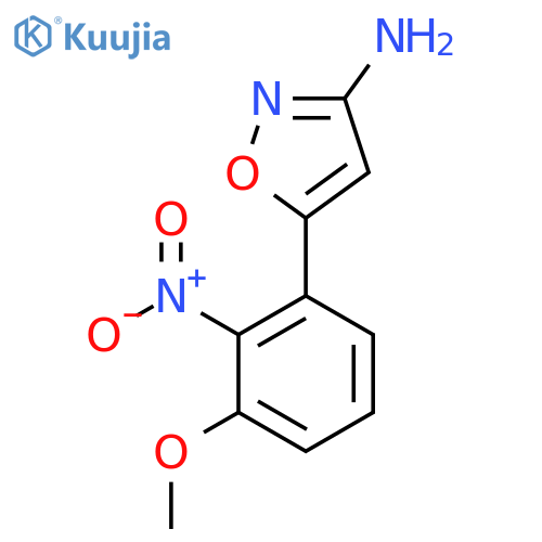 5-(3-methoxy-2-nitrophenyl)-1,2-oxazol-3-amine structure