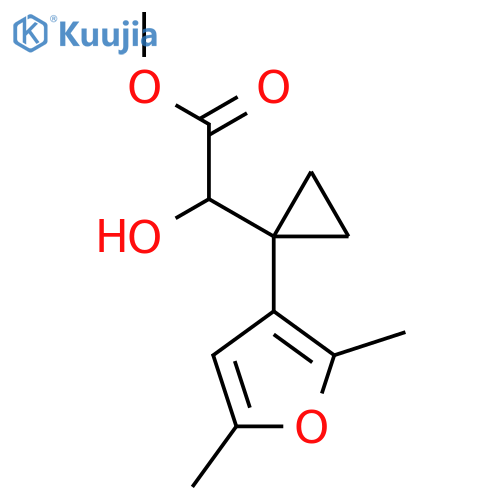 methyl 2-1-(2,5-dimethylfuran-3-yl)cyclopropyl-2-hydroxyacetate structure
