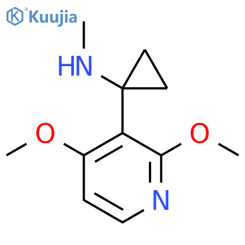 1-(2,4-dimethoxypyridin-3-yl)-N-methylcyclopropan-1-amine structure