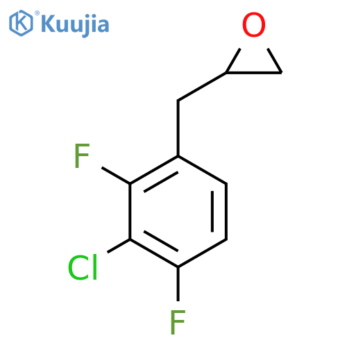 2-(3-chloro-2,4-difluorophenyl)methyloxirane structure