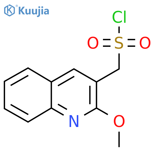 (2-methoxyquinolin-3-yl)methanesulfonyl chloride structure