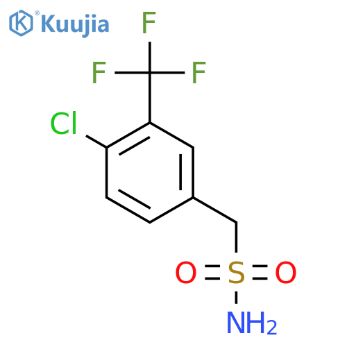 4-chloro-3-(trifluoromethyl)phenylmethanesulfonamide structure